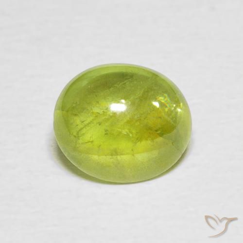 1.90ct Natural Light Yellow Sphene, Oval, Transparent