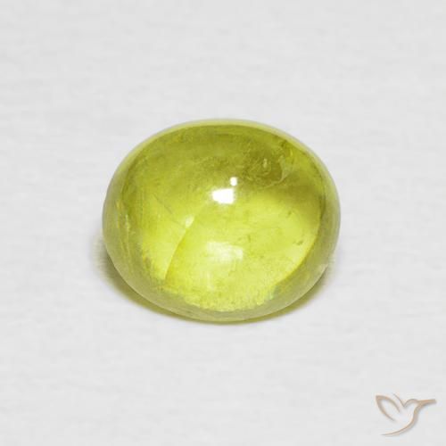 1.44ct Natural Light Yellow Sphene, Oval, Transparent