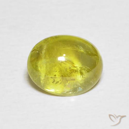 2.20ct Natural Warm Earthy Green Sphene, Oval, Transparent
