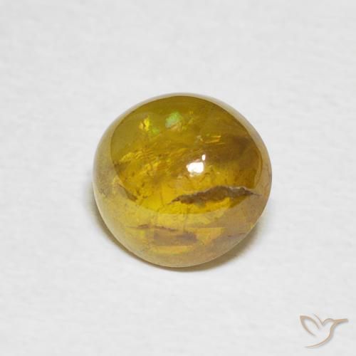2.03 ct Brown Sphene Stone, Natural Sphene in Oval Cabochon Shape for Sale