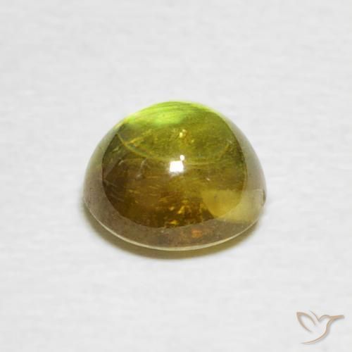 Sphene Gemstone in 6 x 6 mm (calibrated) Size for Sale, Sphene Stone in Medium Yellow Color