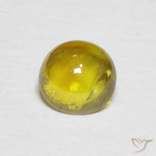 0.75ct Natural Medium Yellow Sphene, Oval, Transparent