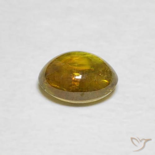 Sphene Gemstone in 5.6 x 4.6 mm Size for Sale, Sphene Stone in Medium Brown Color