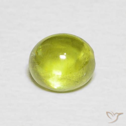 0.91ct Natural Warm Earthy Green Sphene, Oval, Transparent