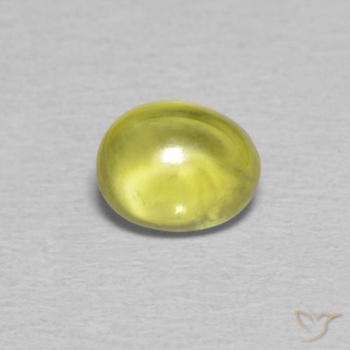 0.85ct Natural Warm Forest Green Sphene, Oval, Transparent