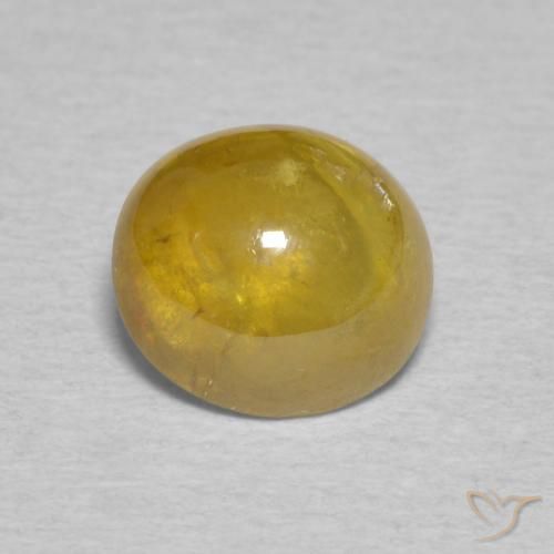 2.06ct Natural Brownish Golden Sphene, Oval, Transparent