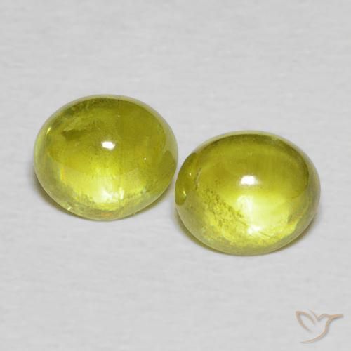 2.11ctw Natural Medium Green Sphene, Oval, Transparent