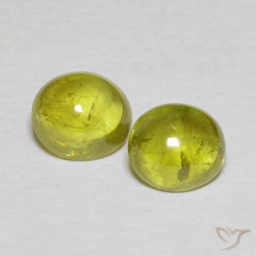 2.65ctw Natural Yellowish Green Sphene, Oval, Transparent