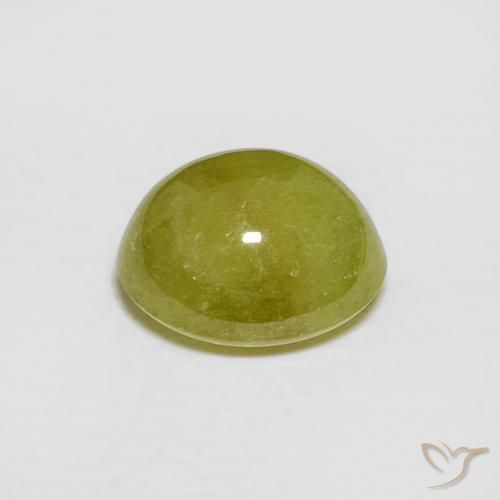 Sphene Gemstone in 7.9 x 6.8 mm Size for Sale, Sphene Stone in Lemon Yellow Color