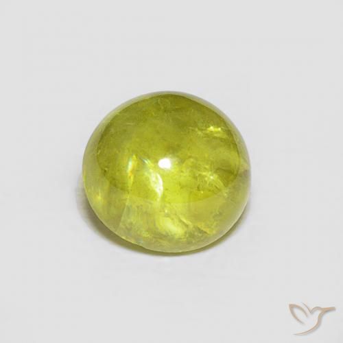 1.80ct Natural Warm Forest Green Sphene, Oval, Transparent