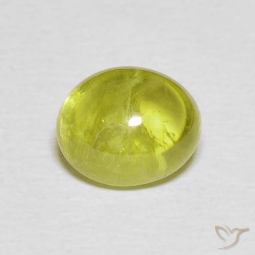 2.42ct Natural Medium Green Sphene, Oval, Transparent