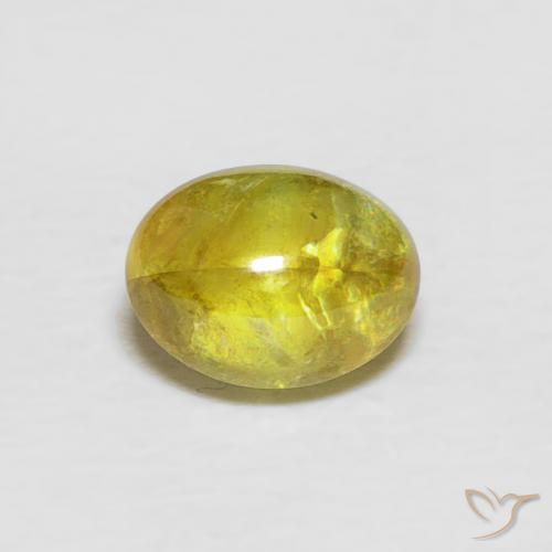 0.94ct Natural Brownish Yellow Sphene, Oval, Transparent