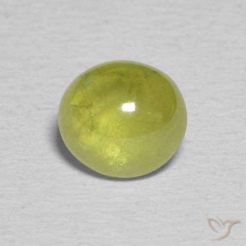 1.27ct Natural Yellowish Green Sphene, Oval, Transparent