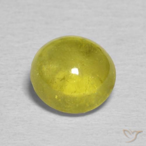 0.85ct Natural Warm Earthy Green Sphene, Oval, Transparent
