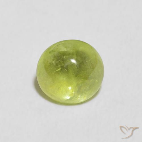 0.85ct Natural Bright Green Sphene, Oval, Transparent