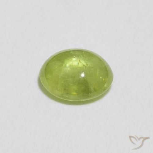 Sphene Gemstone in 5.7 x 5.1 mm Size for Sale, Sphene Stone in Yellowish Green Color
