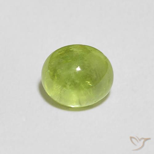 1.09ct Natural Lively Yellowish Green Sphene, Oval, Transparent