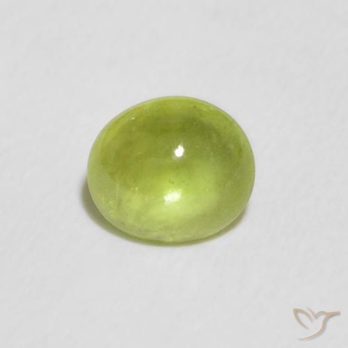 1.02ct Natural Bright Green Sphene, Oval, Transparent