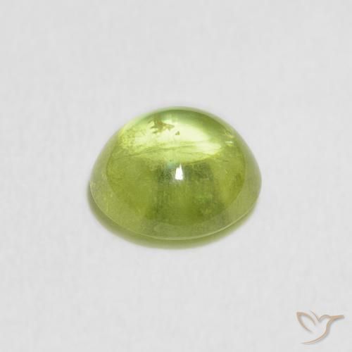 Sphene Gemstone in 6 x 6 mm (calibrated) Size for Sale, Sphene Stone in Medium Green Color