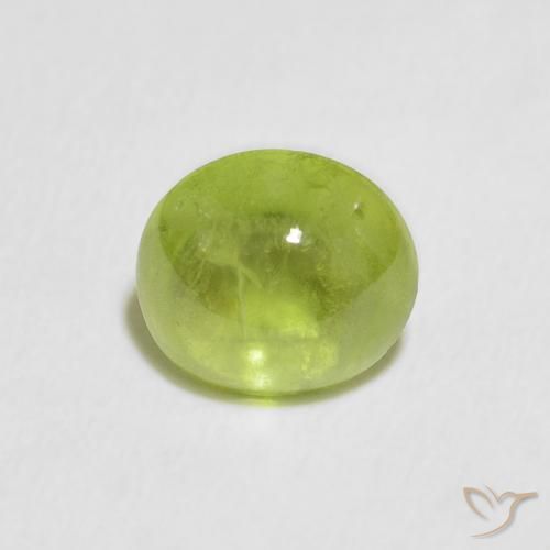 1.86ct Natural Lively Green Sphene, Oval, Transparent