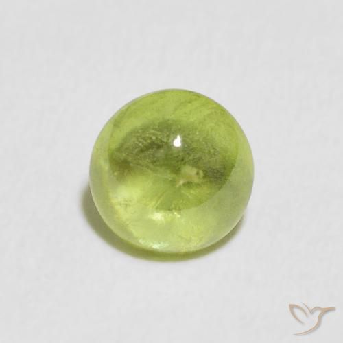 1.63ct Natural Lively Yellowish Green Sphene, Oval, Transparent