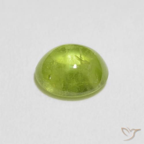 Sphene Gemstone in 7.3 x 6 mm Size for Sale, Sphene Stone in Medium Green Color