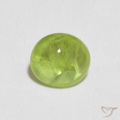 1.75ct Natural Lively Green Sphene, Oval, Transparent