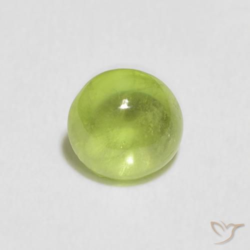 0.82ct Natural Medium Green Sphene, Oval, Transparent