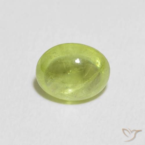 1.94ct Natural Medium Green Sphene, Oval, Transparent