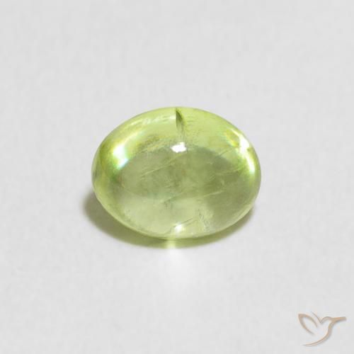 0.88ct Natural Lime Green Sphene, Oval, Transparent