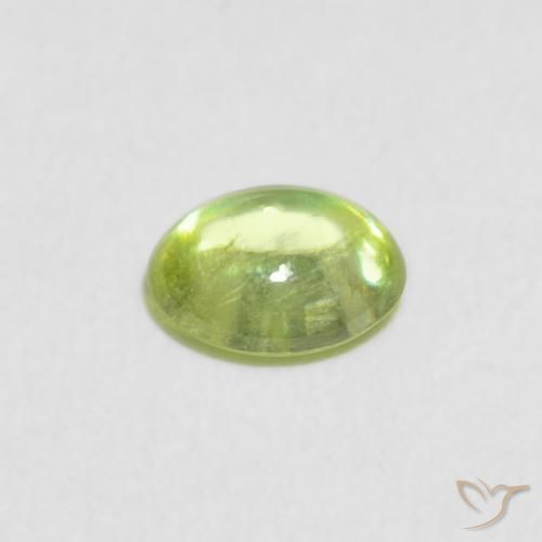 Sphene Gemstone in 5.6 x 5.3 mm Size for Sale, Sphene Stone in Lime Green Color