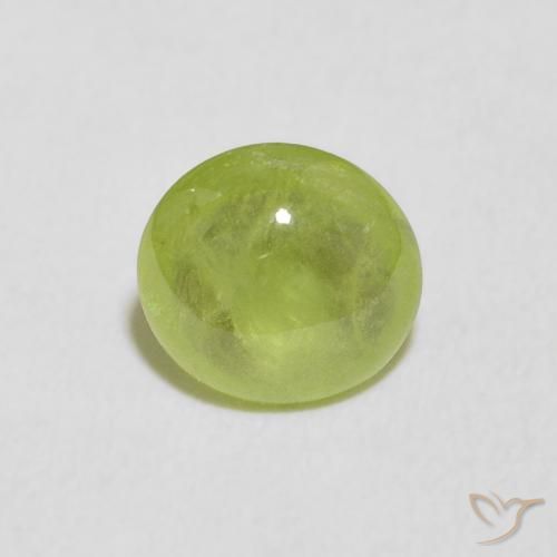 1.26ct Natural Bright Green Sphene, Oval, Transparent