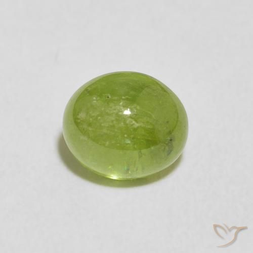 1.75ct Natural Medium Green Sphene, Oval, Transparent