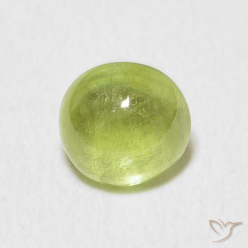1.67ct Natural Lime Green Sphene, Oval, Transparent