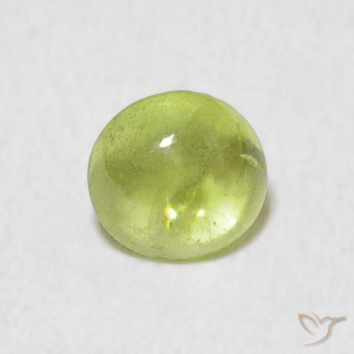 0.74ct Natural Lime Green Sphene, Oval, Transparent