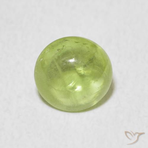 1.37ct Natural Light Green Sphene, Oval, Transparent