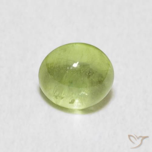 0.69ct Natural Medium Green Sphene, Oval, Transparent