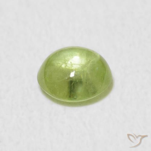 Sphene Gemstone in 5.3 x 5 mm Size for Sale, Sphene Stone in Medium Green Color