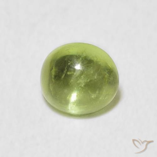 0.96ct Natural Lively Green Sphene, Oval, Transparent