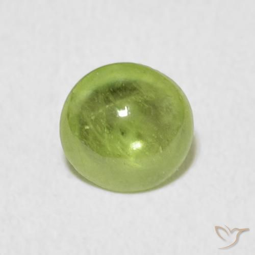 1.33ct Natural Medium Green Sphene, Oval, Transparent