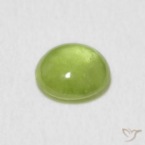 Sphene Gemstone in 6.7 x 6.5 mm Size for Sale, Sphene Stone in Medium Green Color
