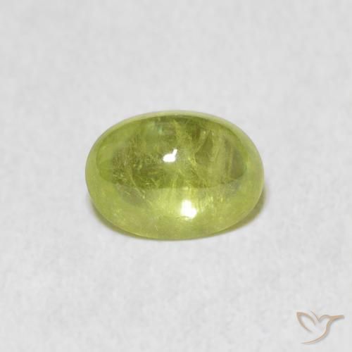 1.40ct Natural Lime Green Sphene, Oval, Transparent