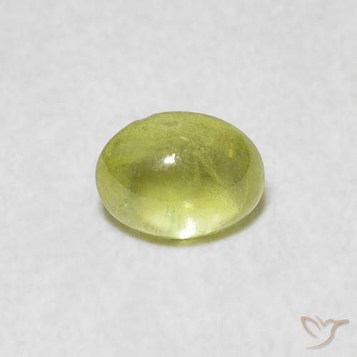0.77ct Natural Lime Green Sphene, Oval, Transparent