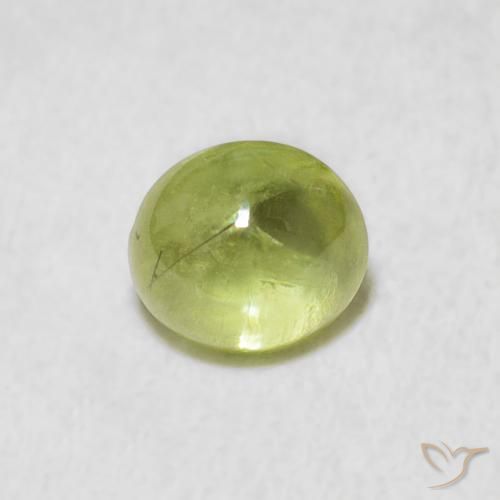 1.42ct Natural Lime Green Sphene, Oval, Transparent