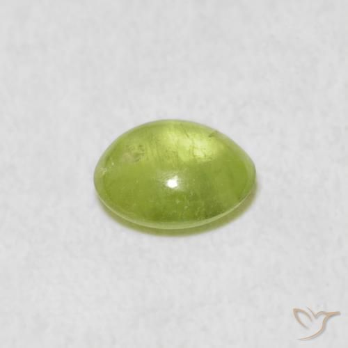 Sphene Gemstone in 5.7 x 4.9 mm Size for Sale, Sphene Stone in Lime Green Color