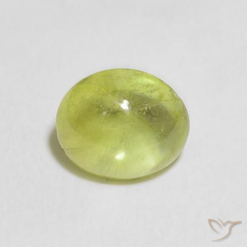 1.32ct Natural Light Green Sphene, Oval, Transparent