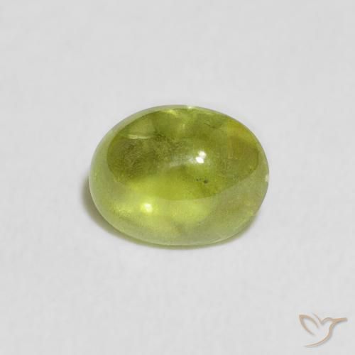 0.84ct Natural Olive Green Sphene, Oval, Transparent