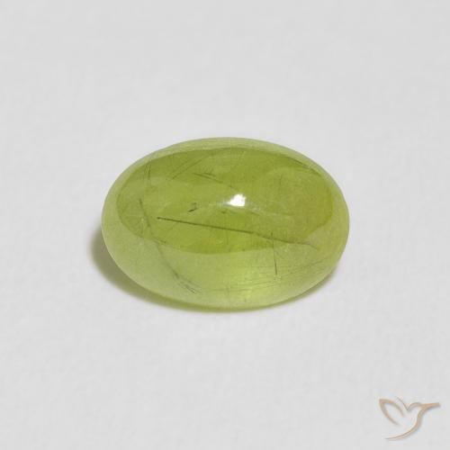 1.91ct Natural Olive Green Sphene, Oval, Transparent