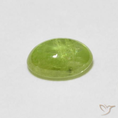 Sphene Gemstone in 7 x 5 mm (calibrated) Size for Sale, Sphene Stone in Bright Green Color