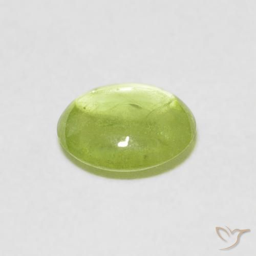 Sphene Gemstone in 6.2 x 5.7 mm Size for Sale, Sphene Stone in Lively Green Color